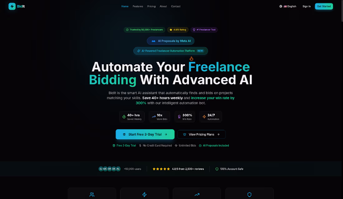 Cover image for BidIt — AI Freelancer Bidding Automation