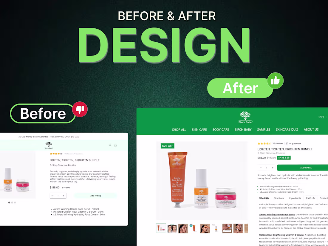 Cover image for High-Converting Shopify Landing Page &