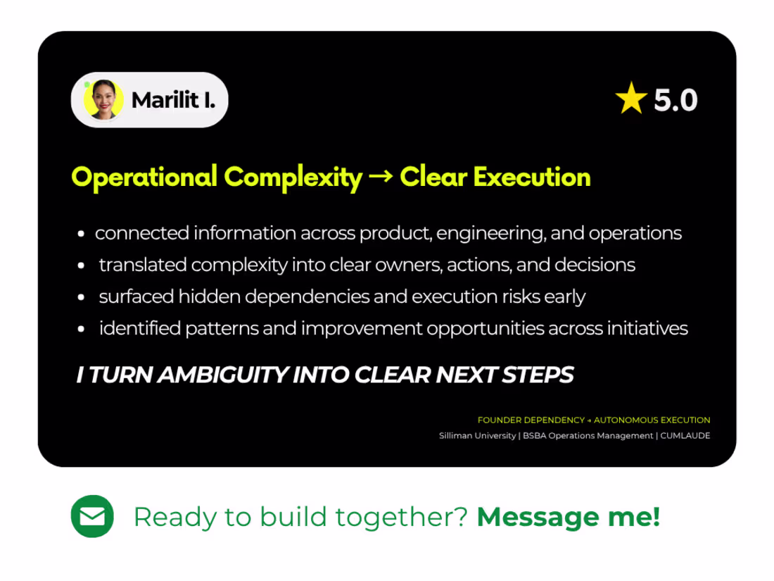 Cover image for Operational Complexity → Clear Execution | Healthcare SaaS