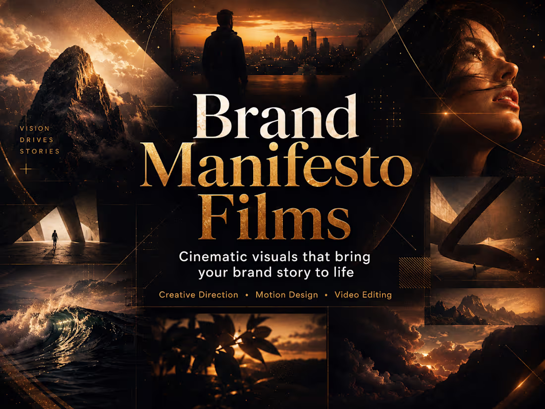 Cover image for I will create a cinematic brand Film & Manifesto  video
