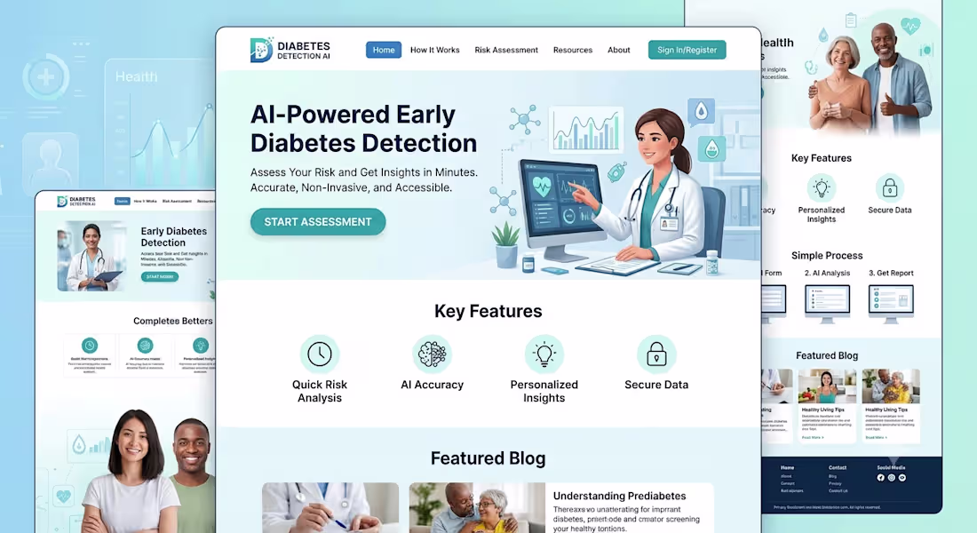 Cover image for AI-Powered Diabetes Detection & Risk