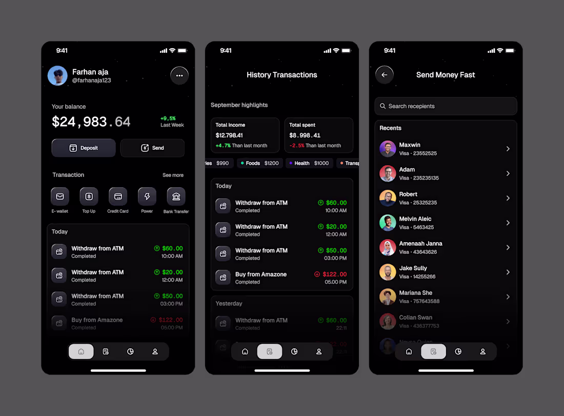 Cover image for Mobile finance APP

