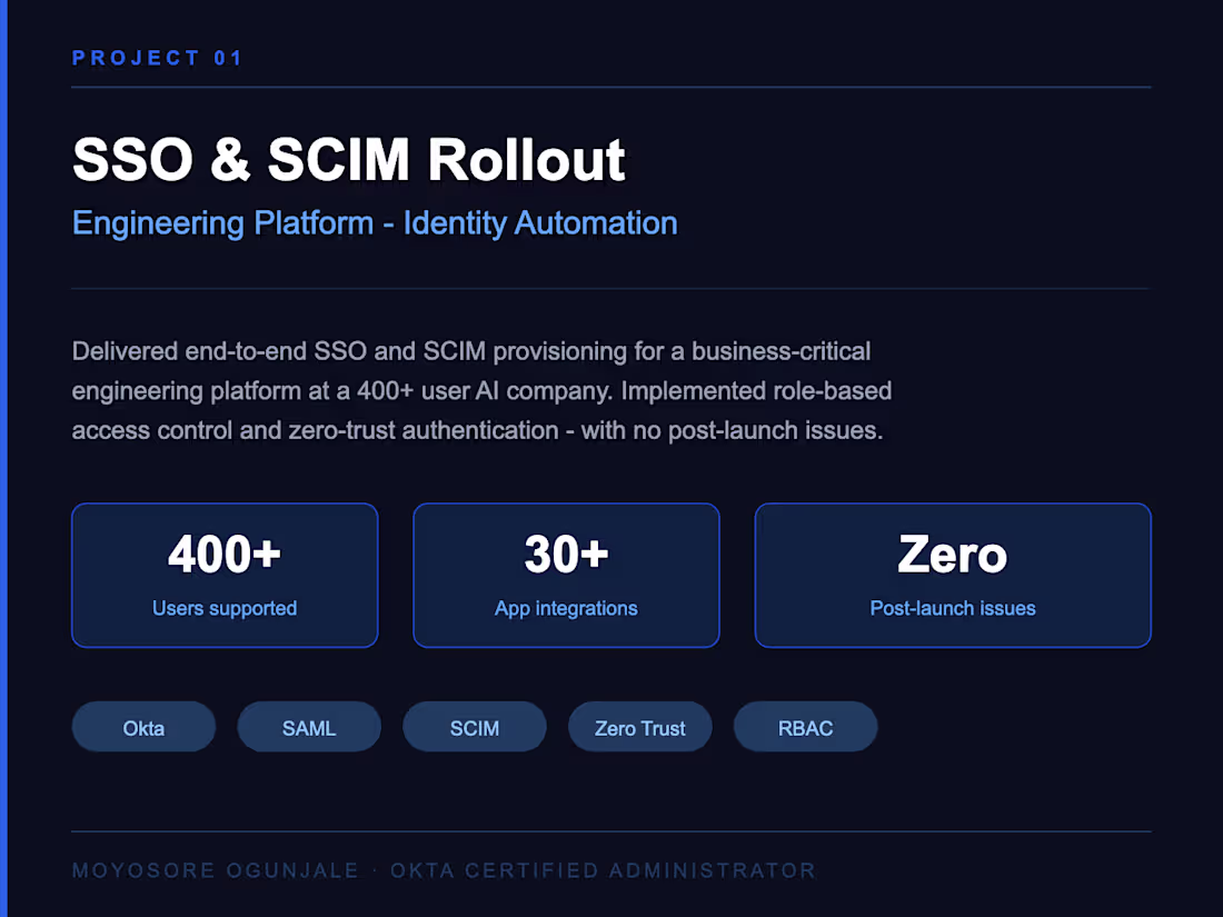 Cover image for SSO & SCIM Rollout