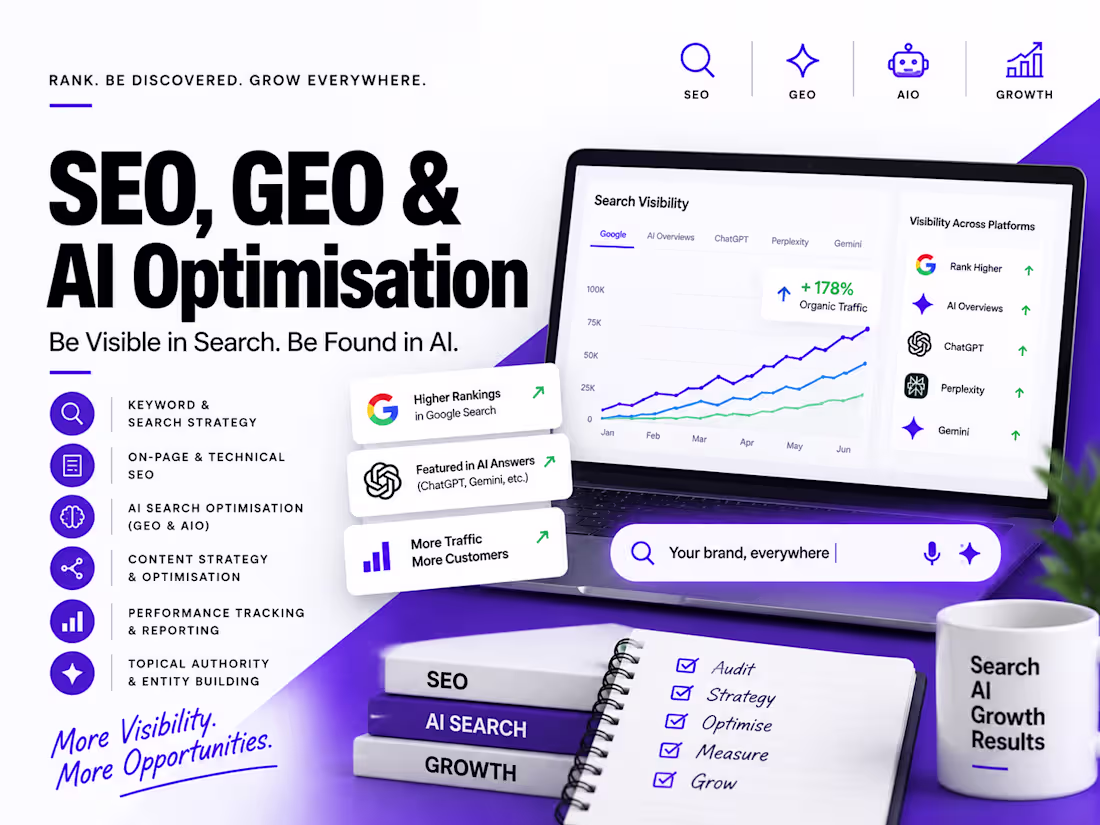 Cover image for SEO, GEO & AI Optimisation