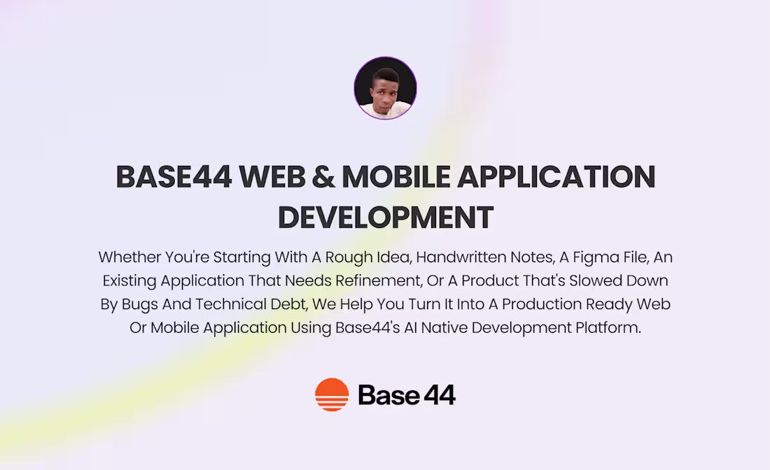 Cover image for Base44 Web & Mobile Application Development 
