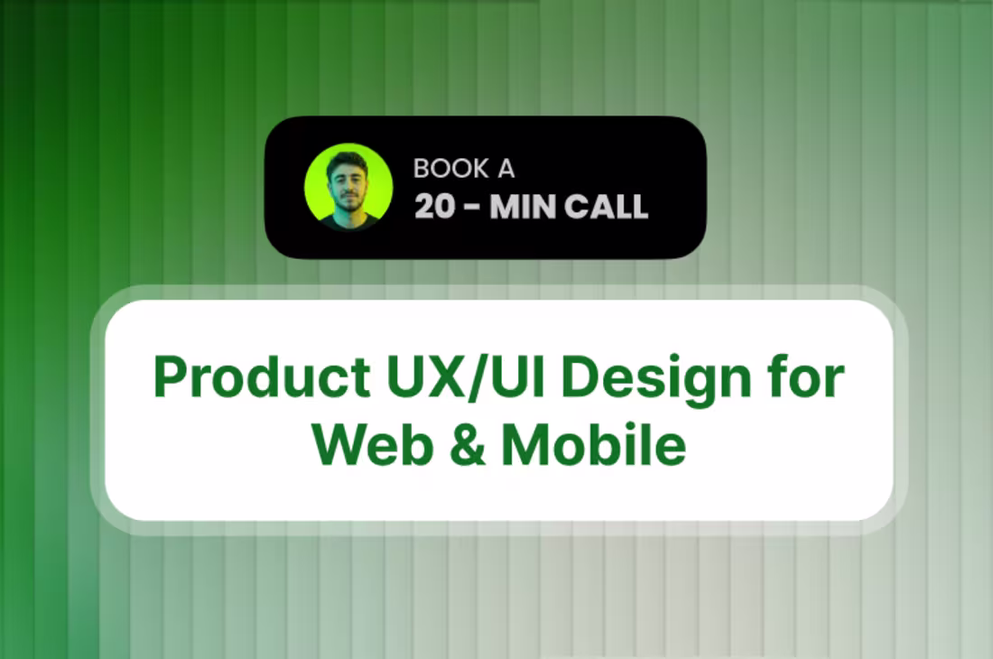 Cover image for Product UX/UI Design for Web & Mobile