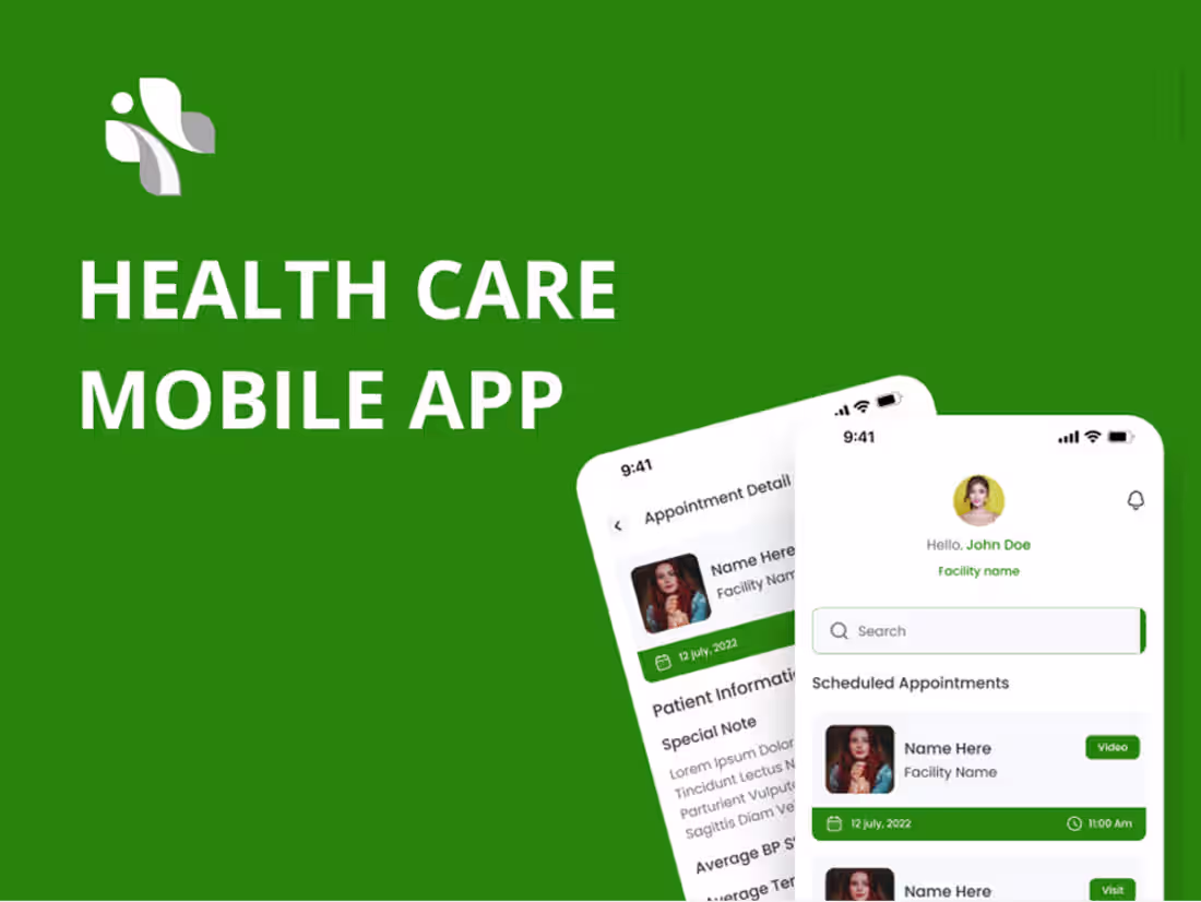 Cover image for HealthCare Mobile App | UI UX Design