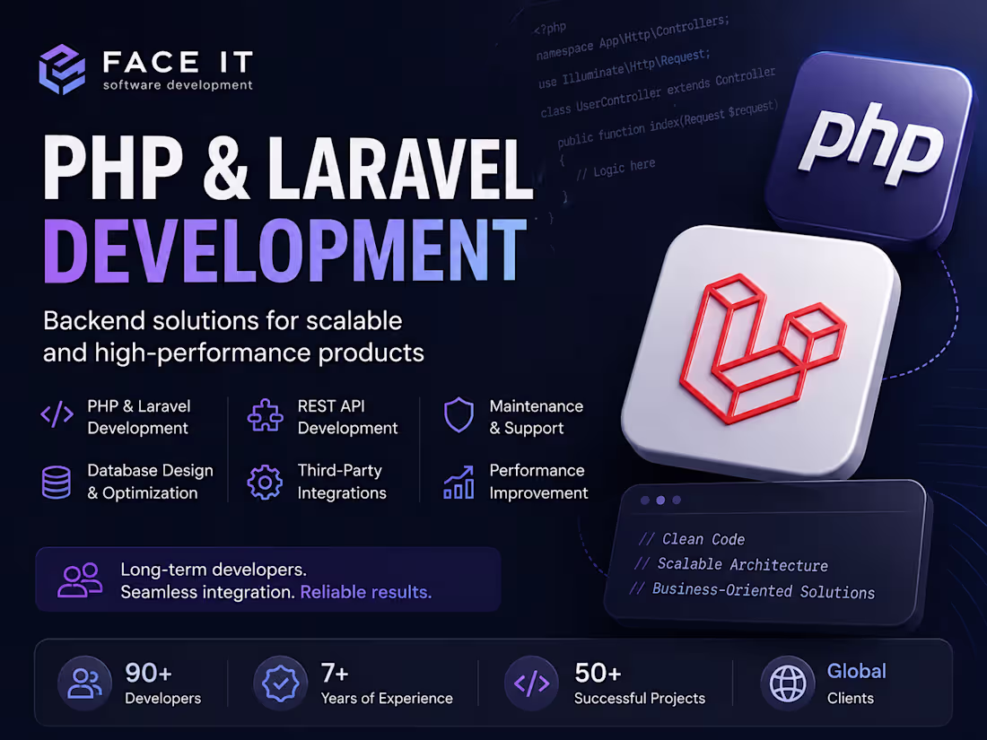 Cover image for PHP & Laravel Development for Long-Term Projects