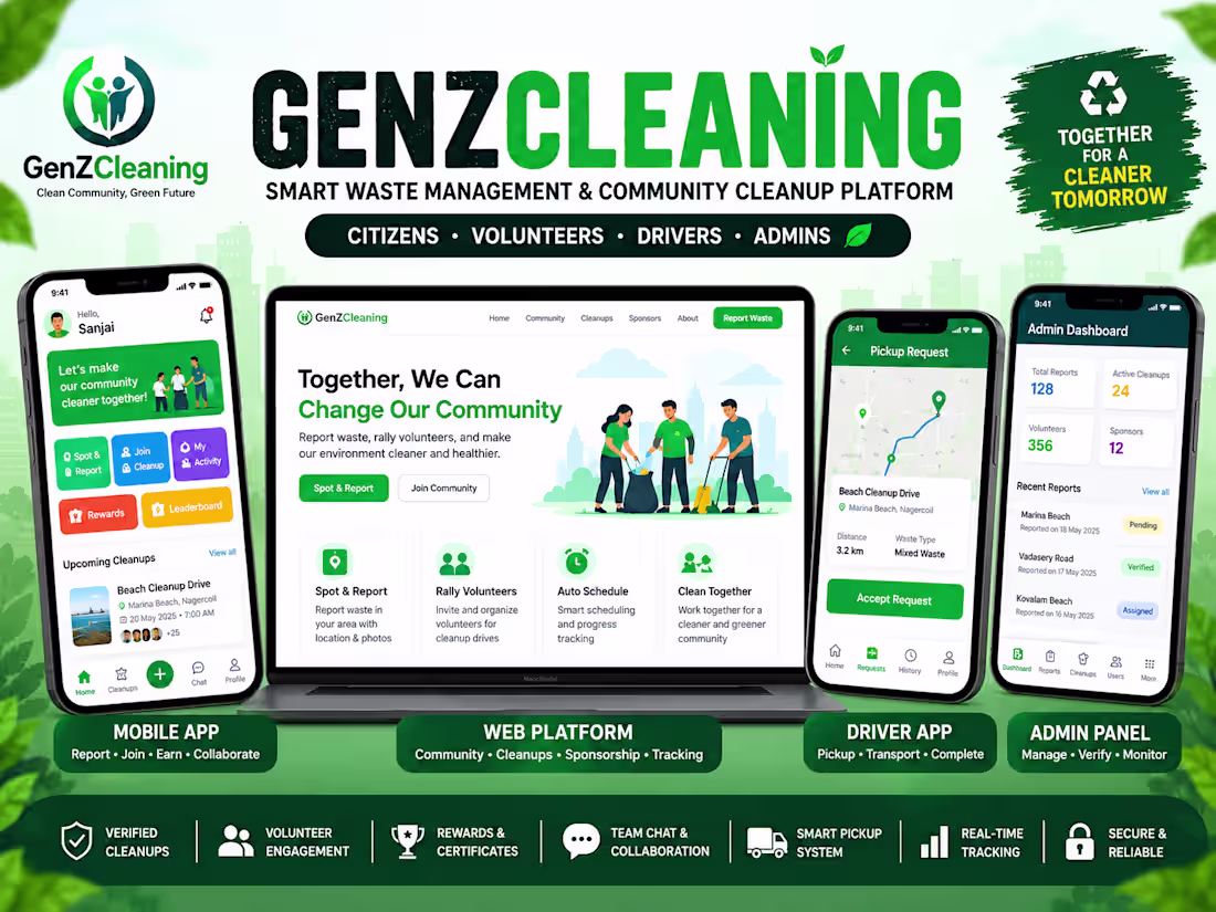 Cover image for 🚀 Project title - :GenZCleaning