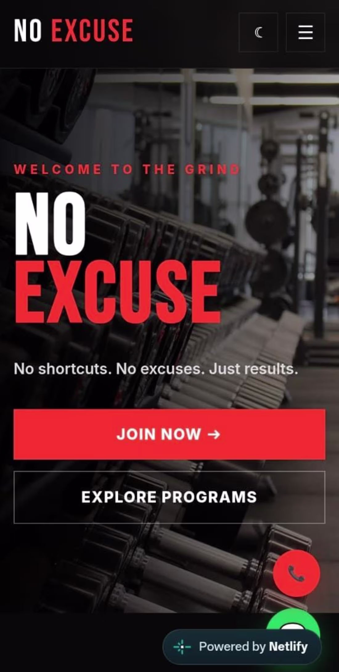 Cover image for :No Excuse Gym _ Fitness