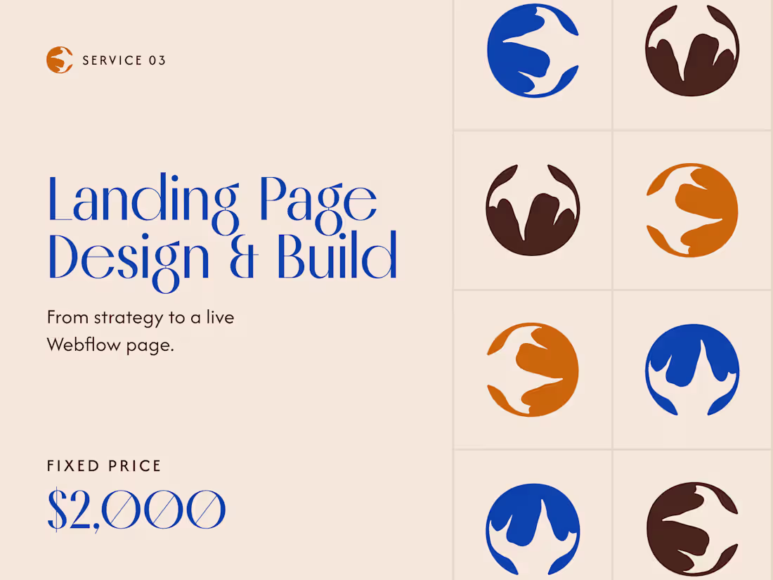 Cover image for Landing Page, Designed & Built in Webflow