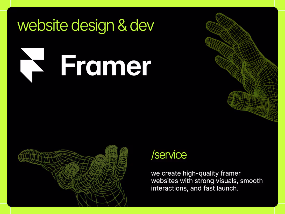 Cover image for Framer Website Design & Development