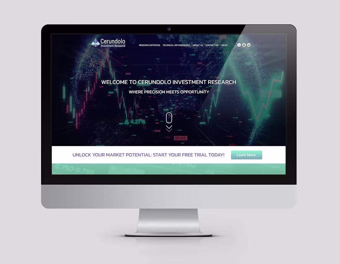 Cover image for Investment Research Firm - Web Design
