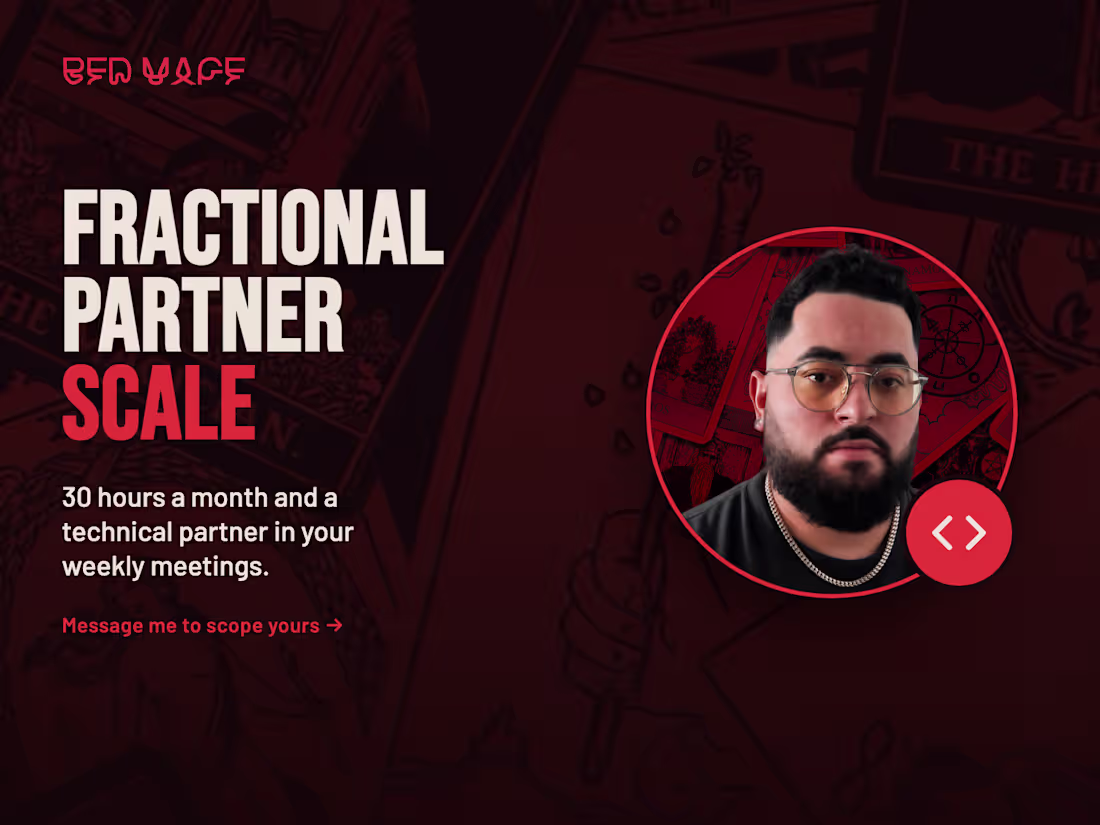 Cover image for Fractional Technical Partner: Scale