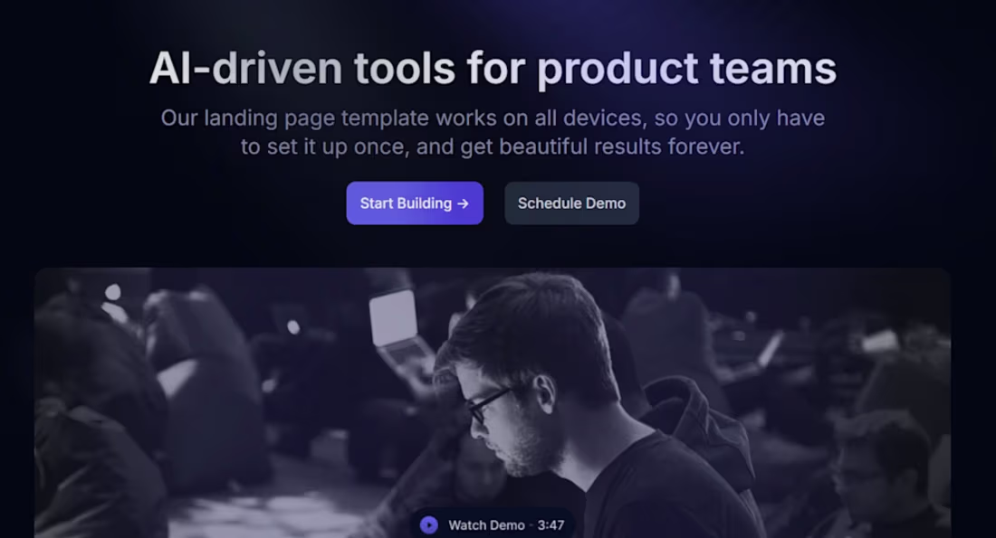 Cover image for Responsive Webflow Landing Page from Figma