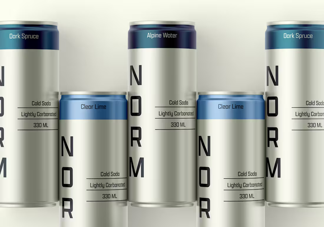 Cover image for NORM — Soda Brand Identity & Packaging Design