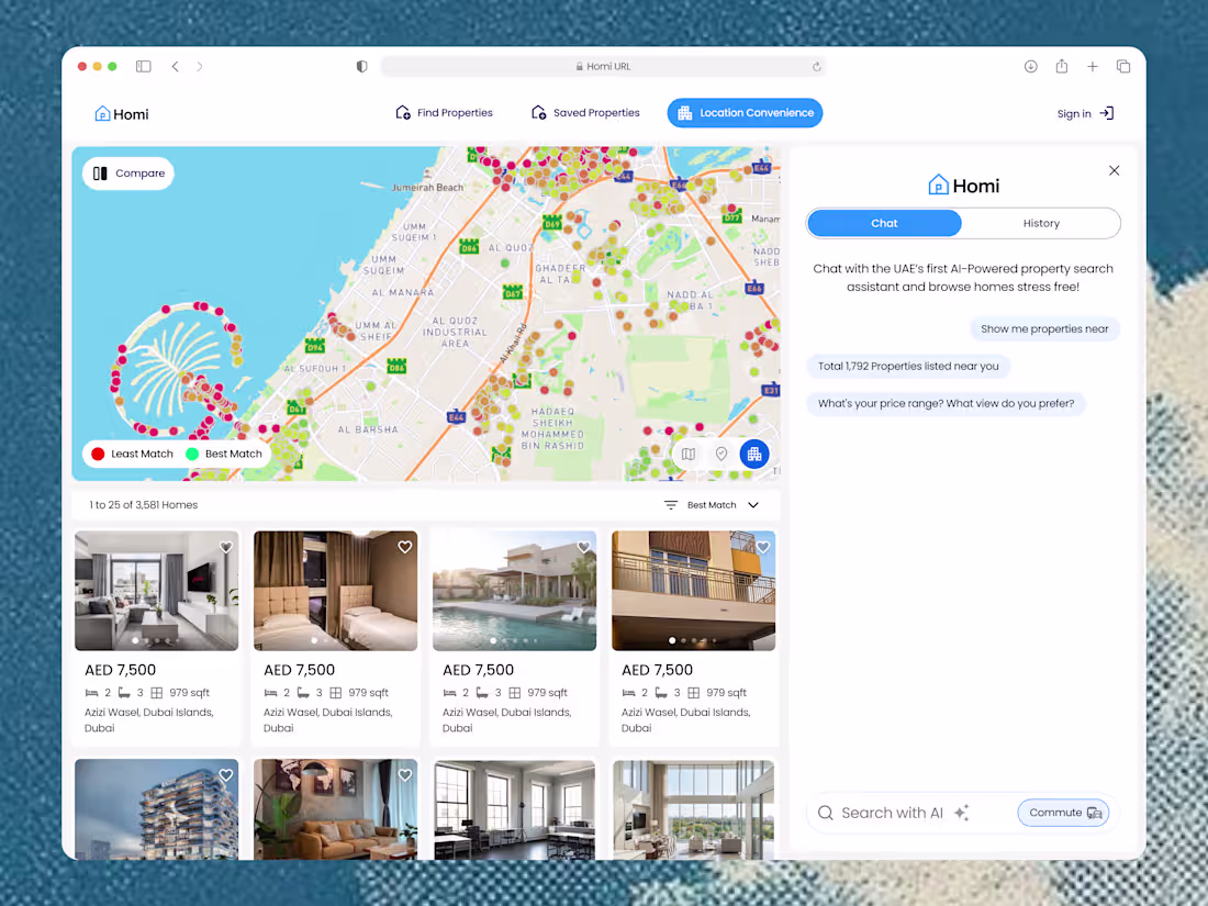Cover image for A SaaS application for finding the perfect residential prope...
