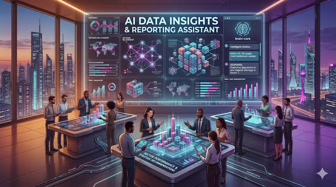 Cover image for AI Data Insights & Reporting Assistant
