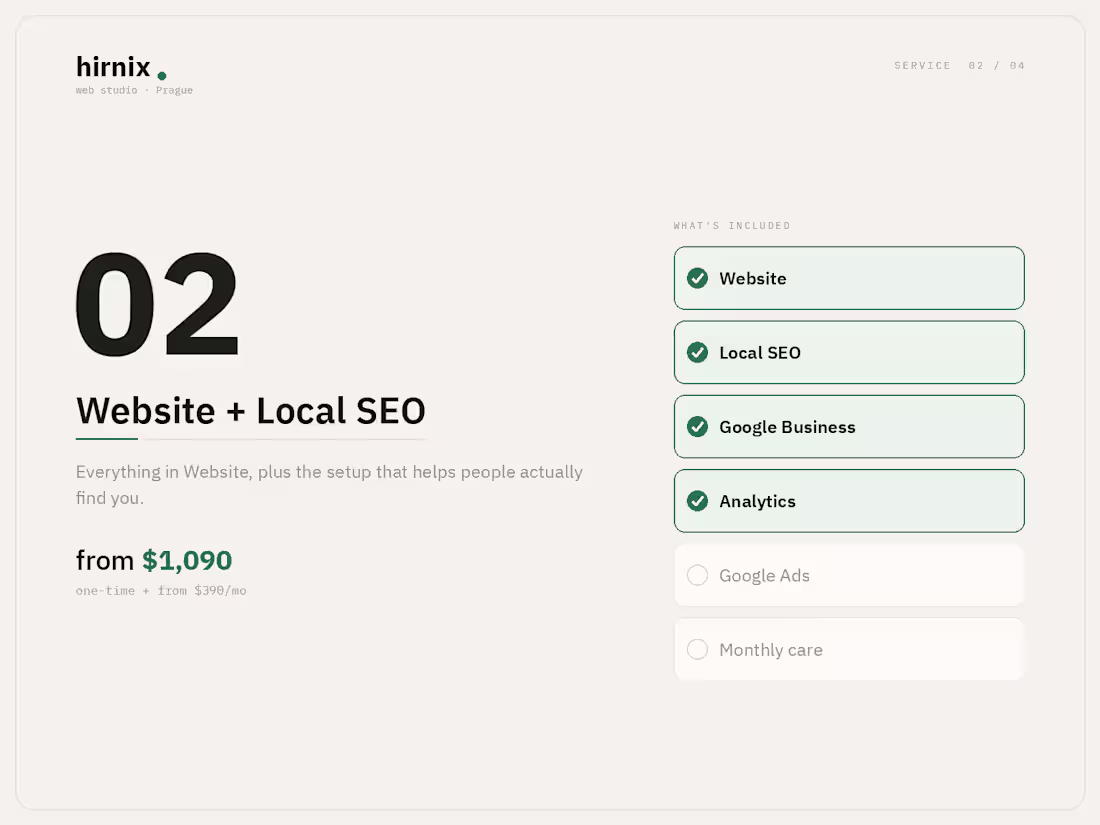 Cover image for Website + local SEO & Google Business setup