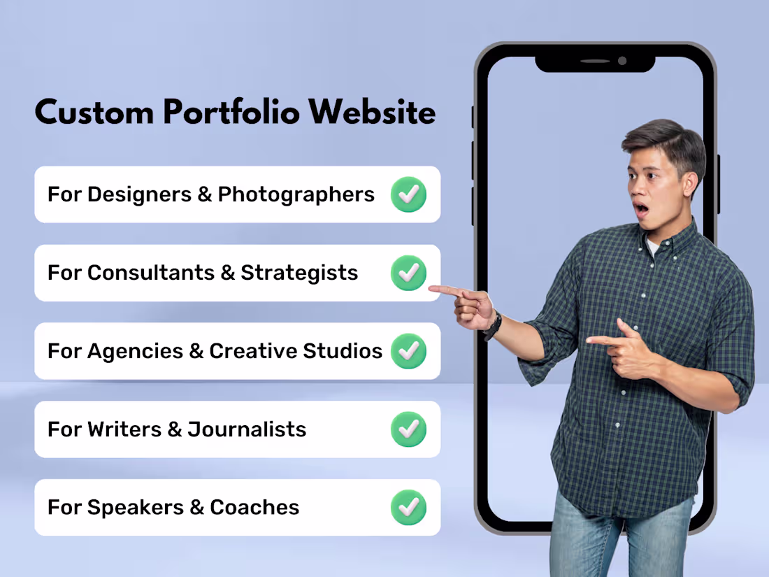 Cover image for Custom Portfolio Website to Showcase Your Best Work