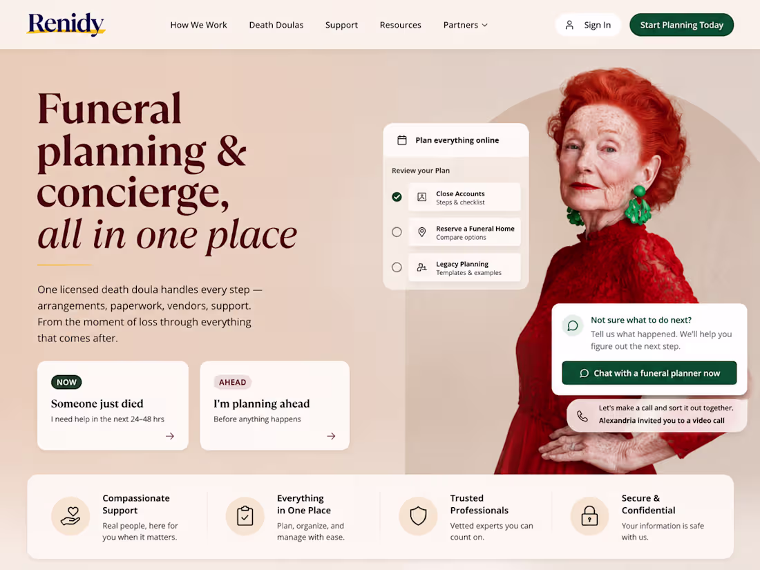 Cover image for Renidy - AI-Powered Funeral Planning