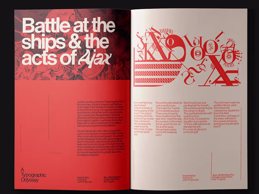 Cover image for A Typographic Odyssey (2020) This study was an adventure ins...