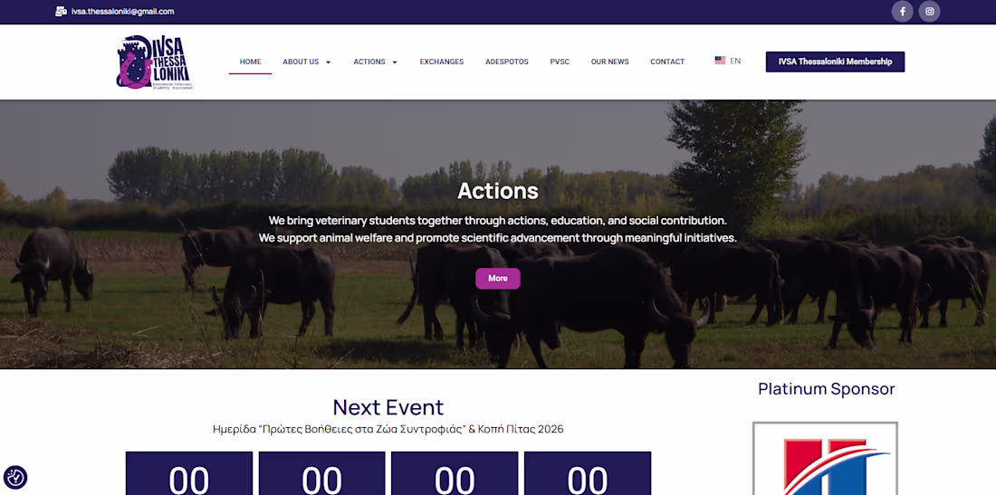 Cover image for Wordpress website for IVSA, a