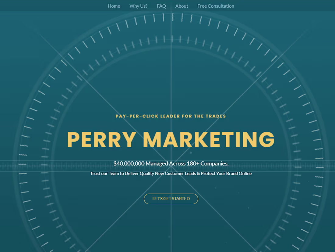 Cover image for Perry Marketing — High-Converting Landing
