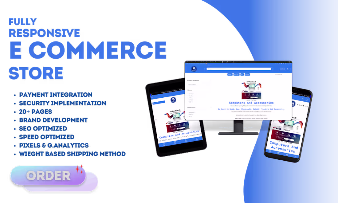 Cover image for Fully Functional Ecommerce store