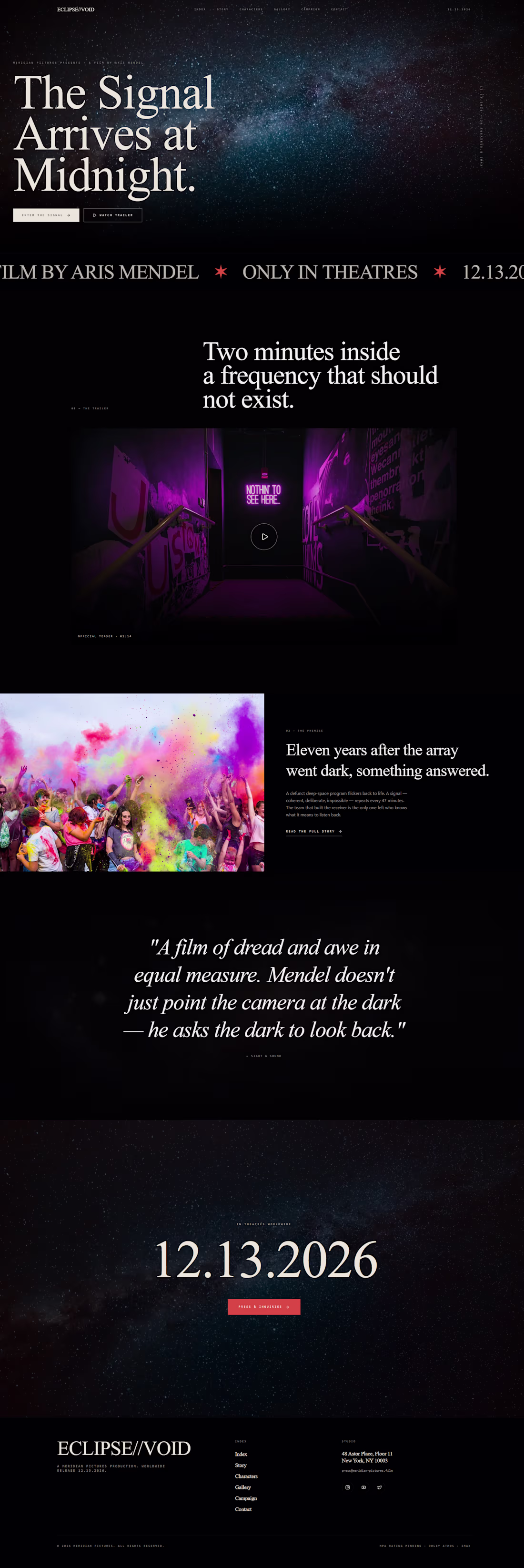 Cover image for Cinematic Film Campaign Project