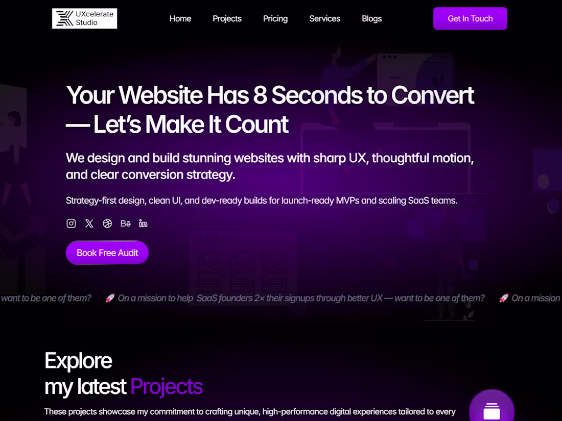 Cover image for Custom UX/UI & Web Design with Framer -Fast, Modern & Responsive