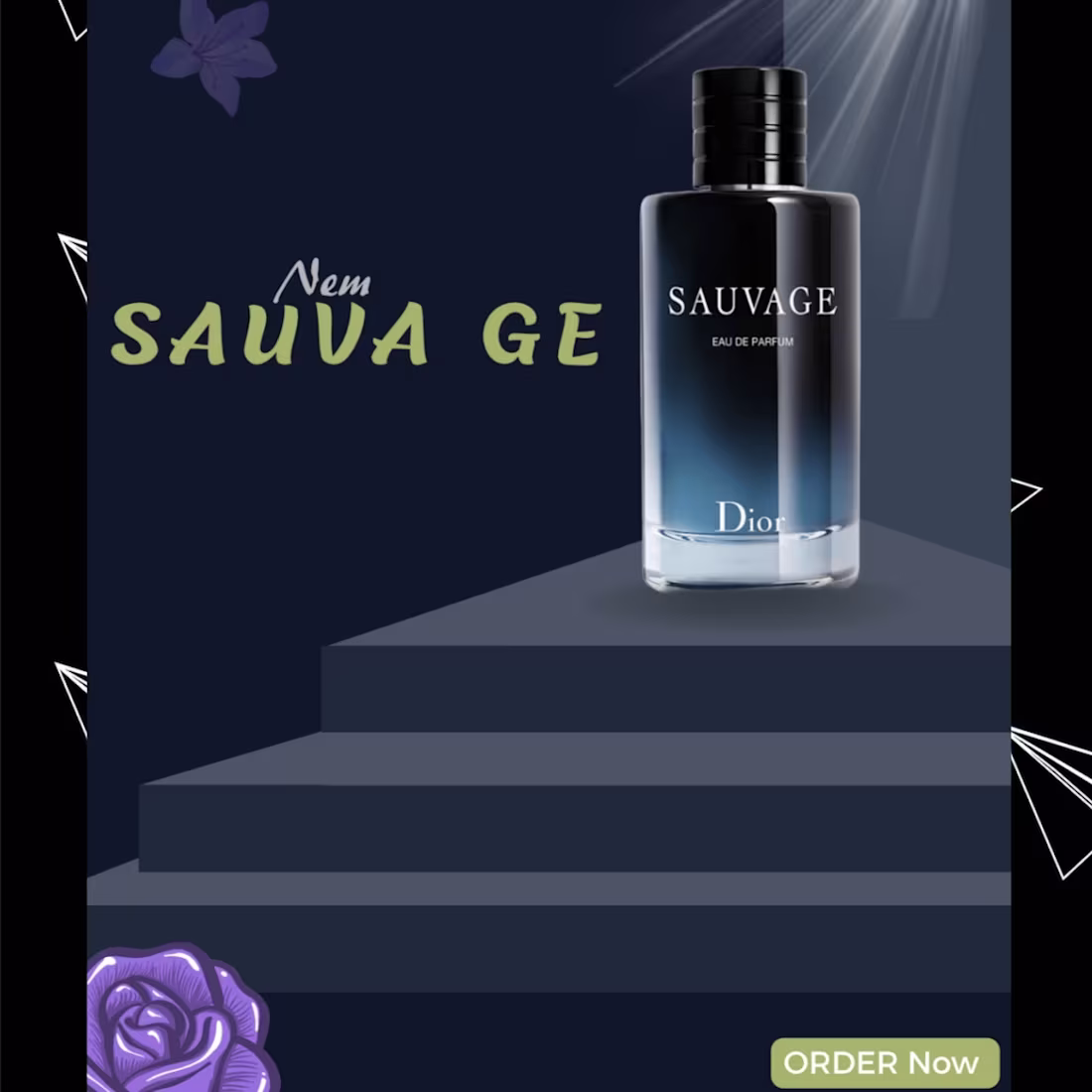 Cover image for Luxury Product Ads: Like the Sauvage perfume poster with a c...
