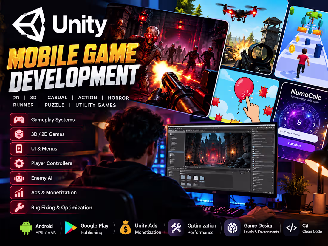 Cover image for Unity Mobile Game Development