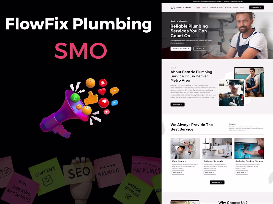 Cover image for Flowfix Plumbing | SMO Services