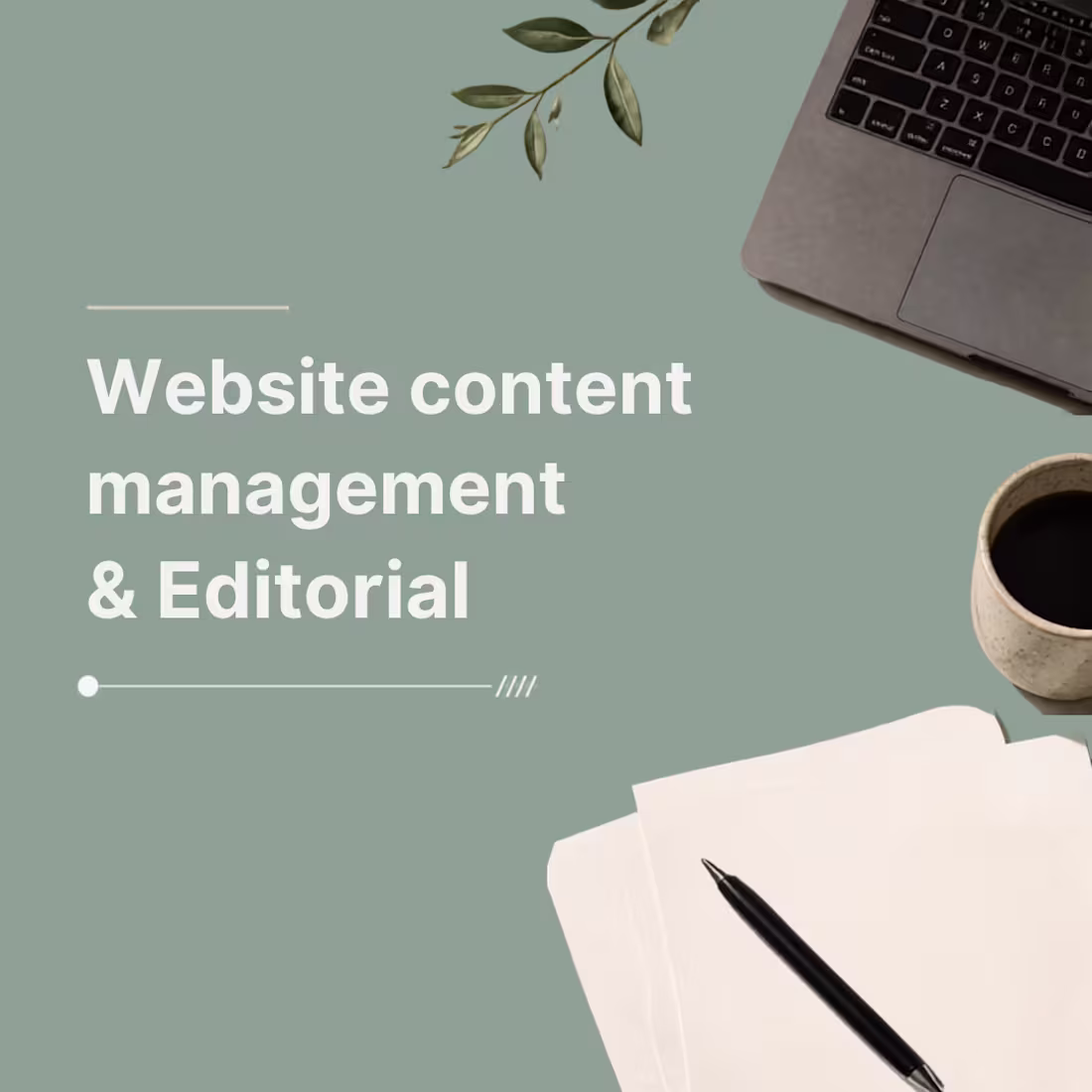 Cover image for Website content management & Editorial