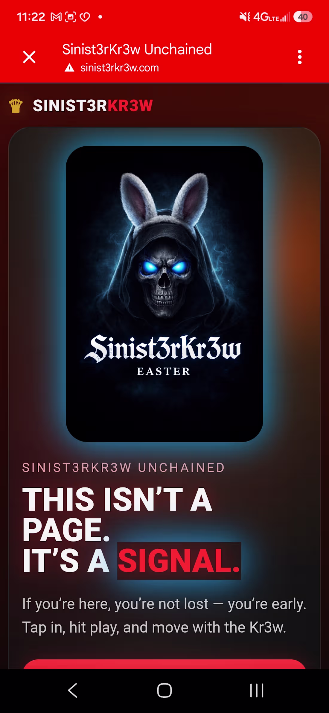 Cover image for Sinist3rkr3w.com (https://Sinist3rkr3w.com) website.