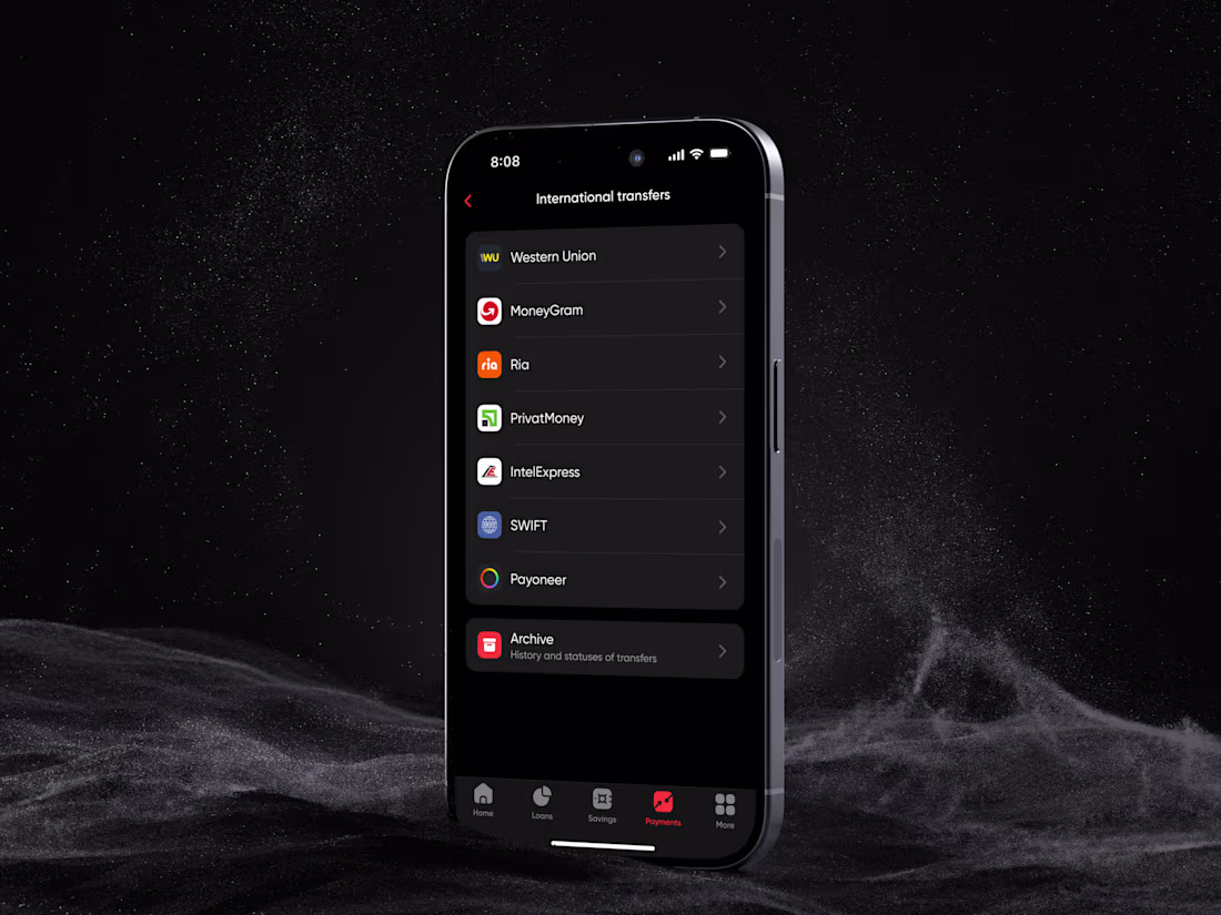 Cover image for International Transfers in  PUMB－Banking App
