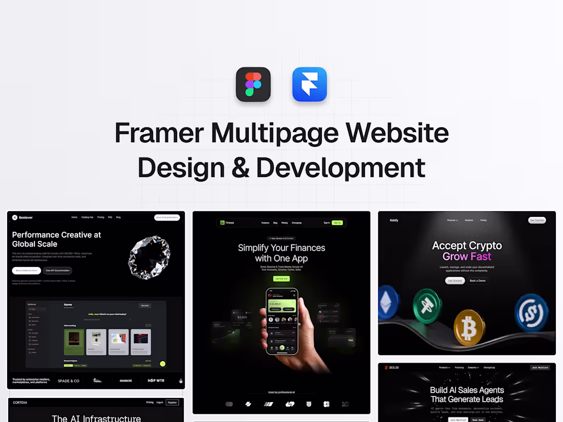 Cover image for Framer Multipage Website Development