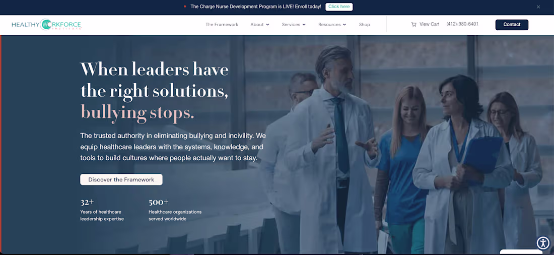 Cover image for Healthy Workforce Institute