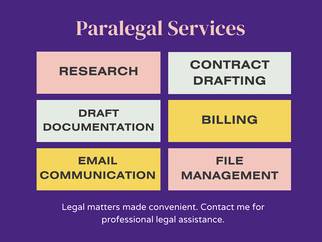 Cover image for Paralegal Assistance