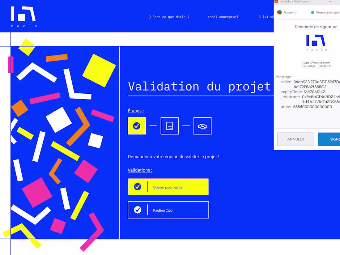 Cover image for Macle - Blockchain technology
