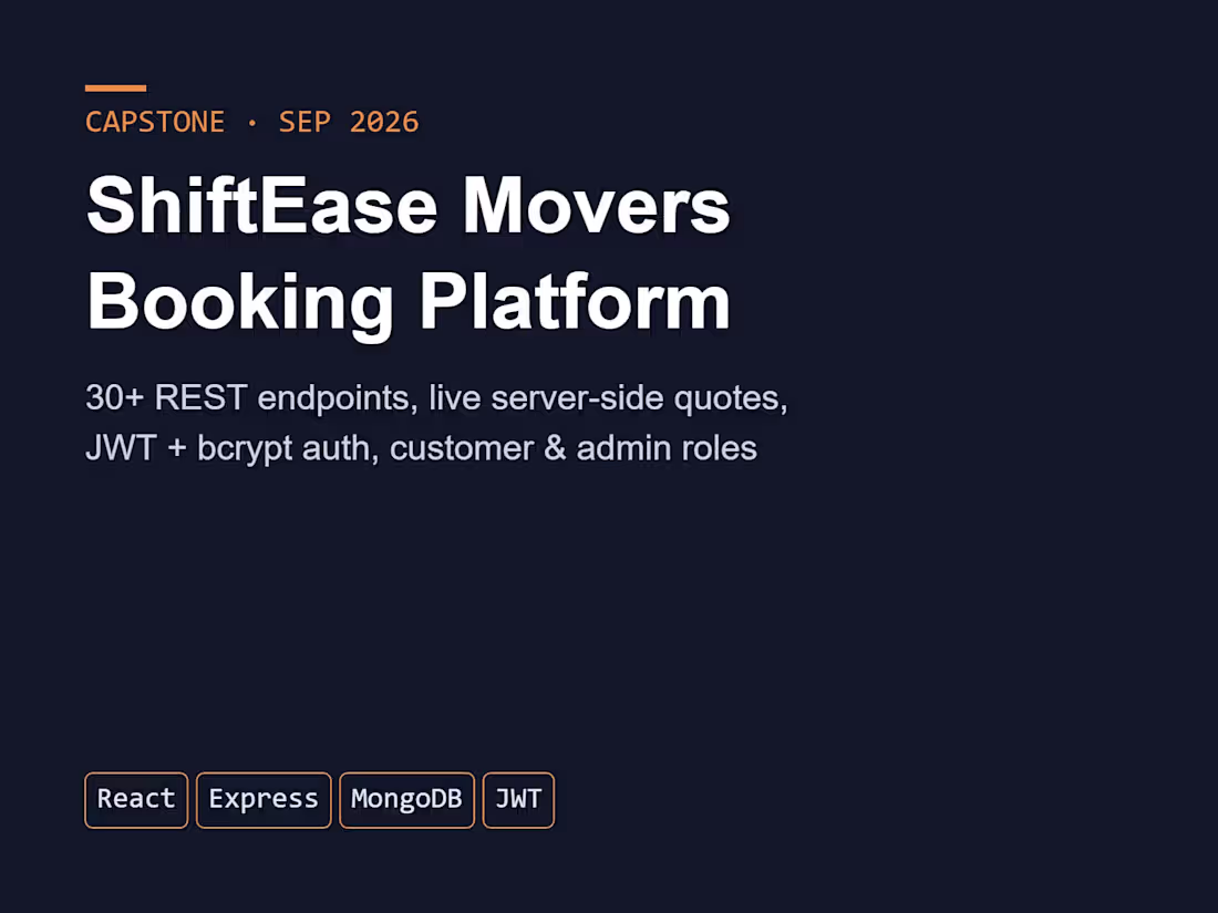 Cover image for ShiftEase Movers - a packers
