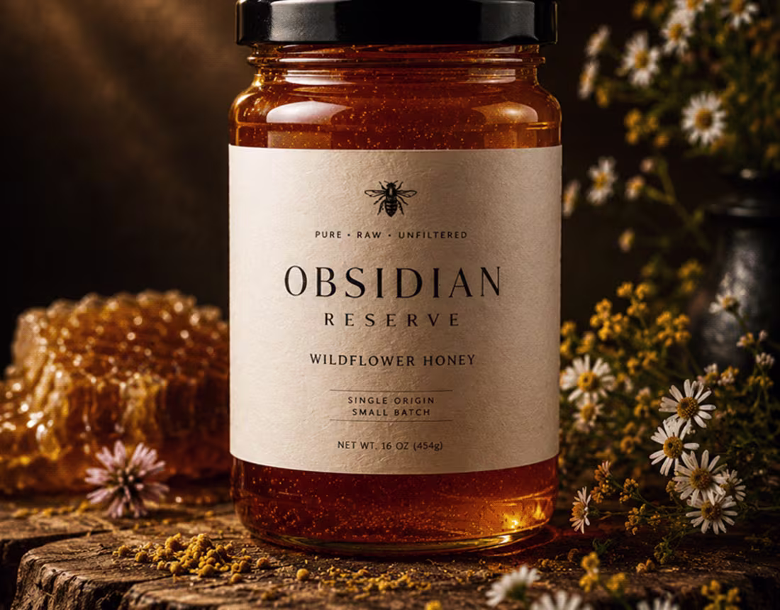Cover image for Obsidian Reserve — Premium Honey Brand Concept