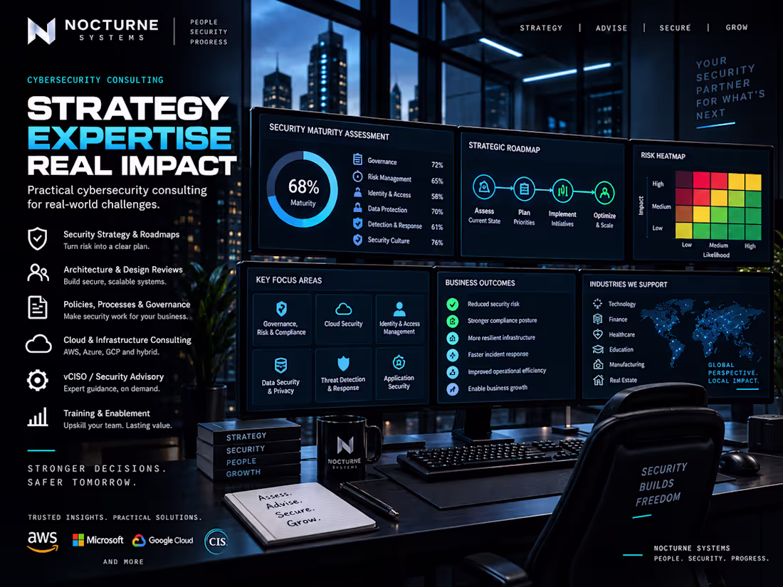 Cover image for I will strengthen your company's cybersecurity from strategy to 