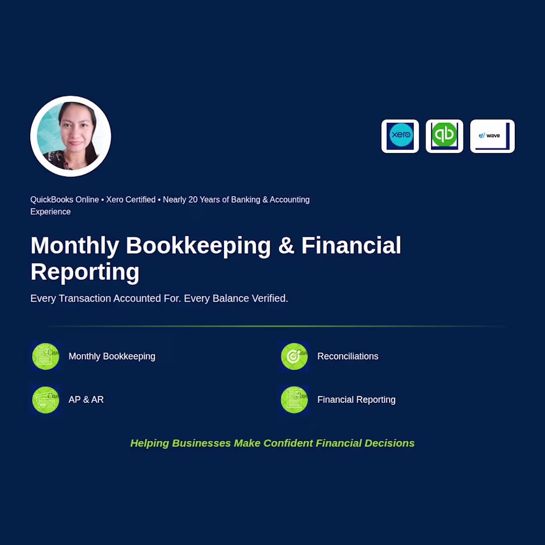 Cover image for Monthly Bookkeeping & Financial Reporting