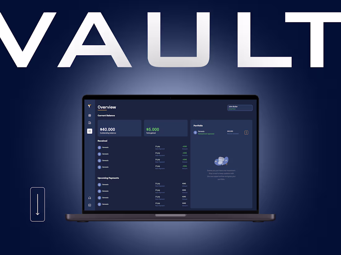 Cover image for Vault - Fintech Platform 