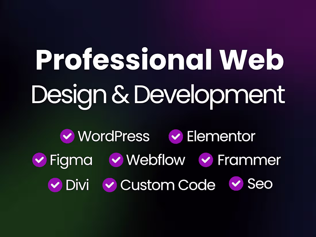 Cover image for Custom Web Design & Development