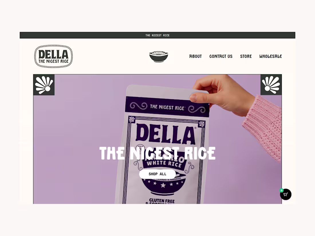 Cover image for Della Rice — WordPress & WooCommerce Website