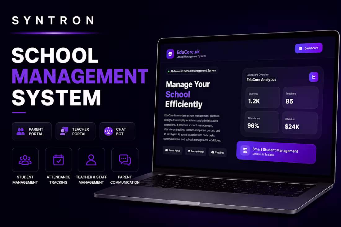 Cover image for EduCore | AI-Powered School Management System