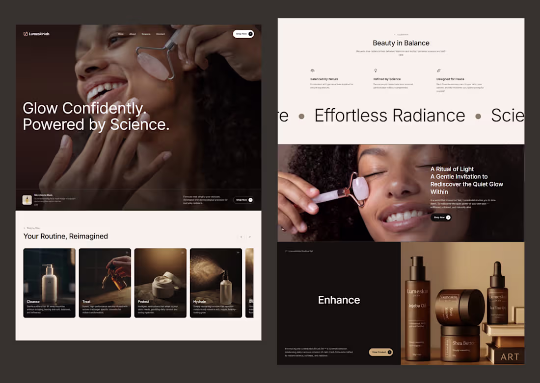 Cover image for Lumeskinlab — WooCommerce Skincare Brand & Store 